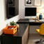 Table de meuble-lavabo extensible 97,6 po / bureau d'ordinateur réglable en L avec 6 tiroirs de rangement spacieux-128534185