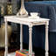 Table d'appoint pour canapé avec tablette ouverte