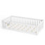 Lit simple pour enfants avec garde-corps et porte, lit bas Montessori, blanc-129677719-129677718