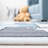 Haviland Machine Made Power Loom Polyamide in Gray/Blue Area Rug-1359655071