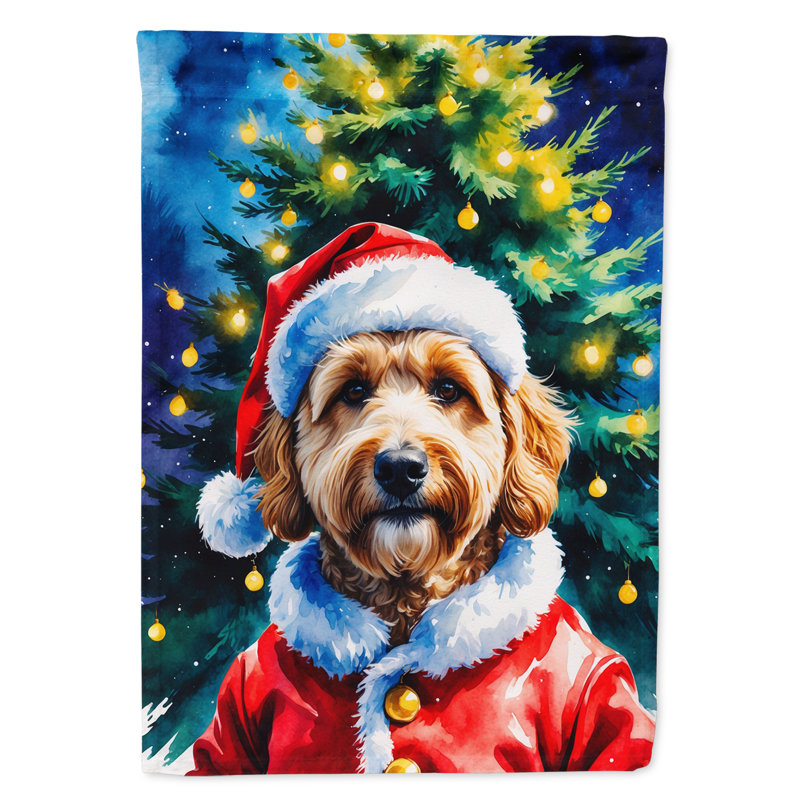 Drapeau de jardin Doberman Pinscher, Goldendoodle