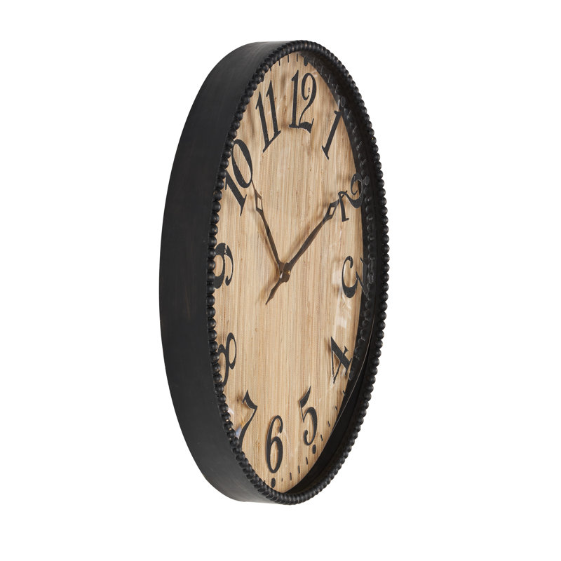 Horloge murale Cole, Brun / noir