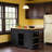 53" Kitchen Island with Power Outlet & Drop Leaf, Rolling Kitchen Cart with Internal Door Storage Racks, 3 Drawers & Side Spice Shelves, Large Mobile Kitchen Storage Cabinet-573701291
