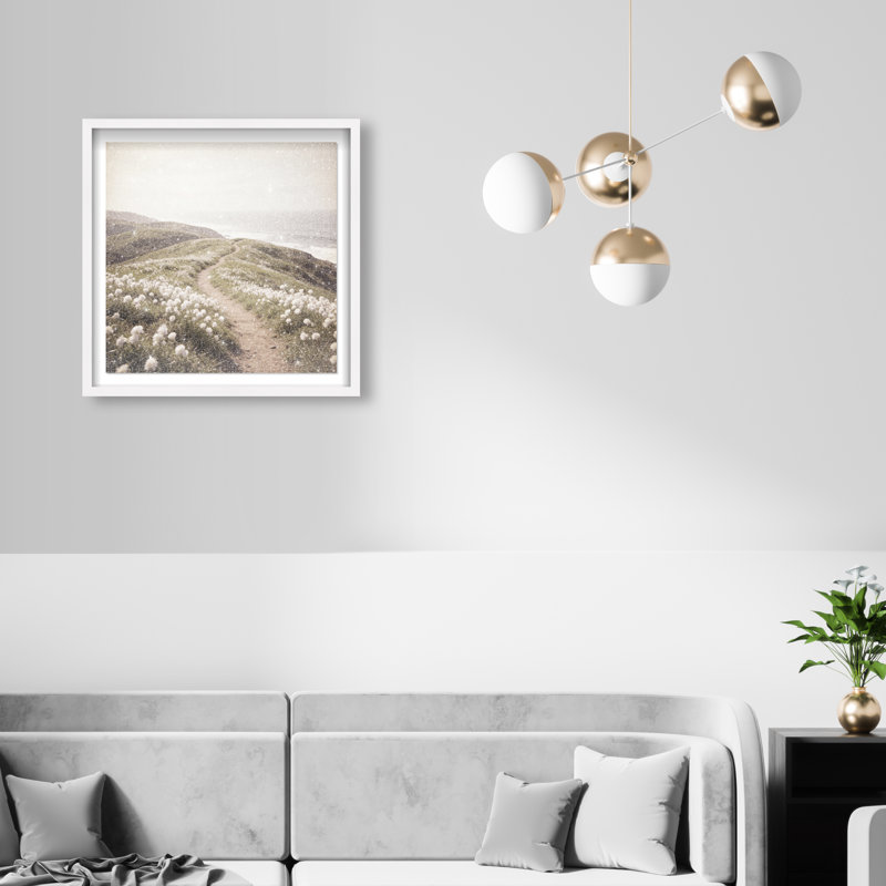 Blooming Path Print by Oliver Gal, 21.5" H x 21.5" W, White Shadowbox