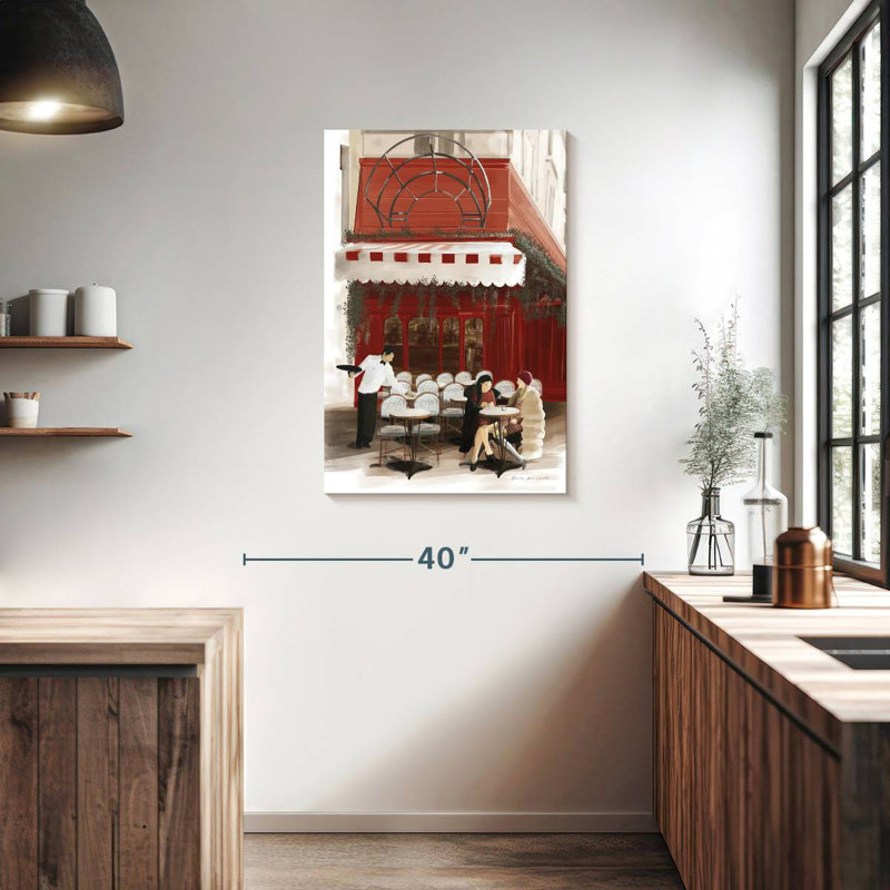 Lilie Paris Bistro Red, 36" H x 24" W
