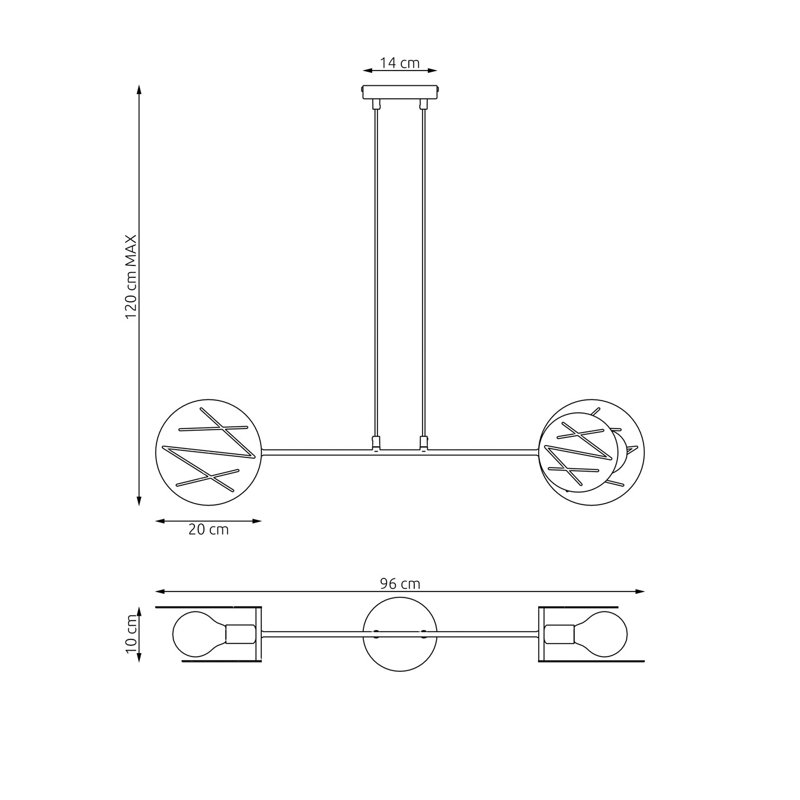Samyah 2 - Light Pendant, Matte Black