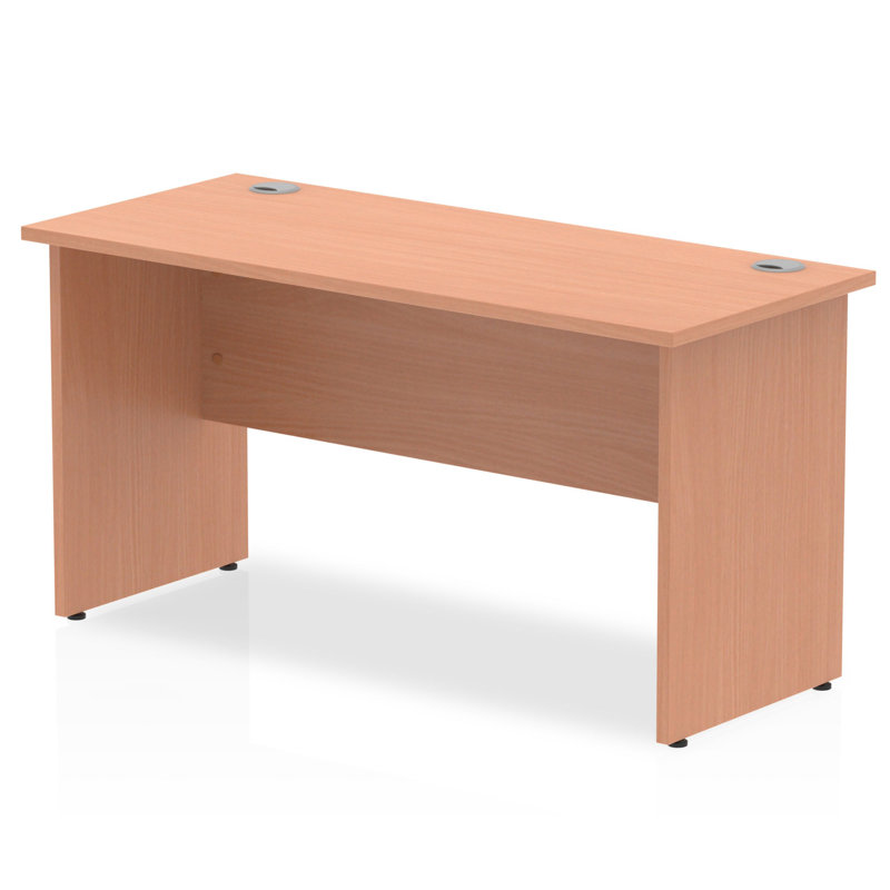 Impulse Computer Desk, Beech, Beech, 73cm H x 140cm W x 60cm D