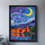 «Black», peinture à l'huile rétro, village de couleur, art mural, impressions de style rétro-1530967446