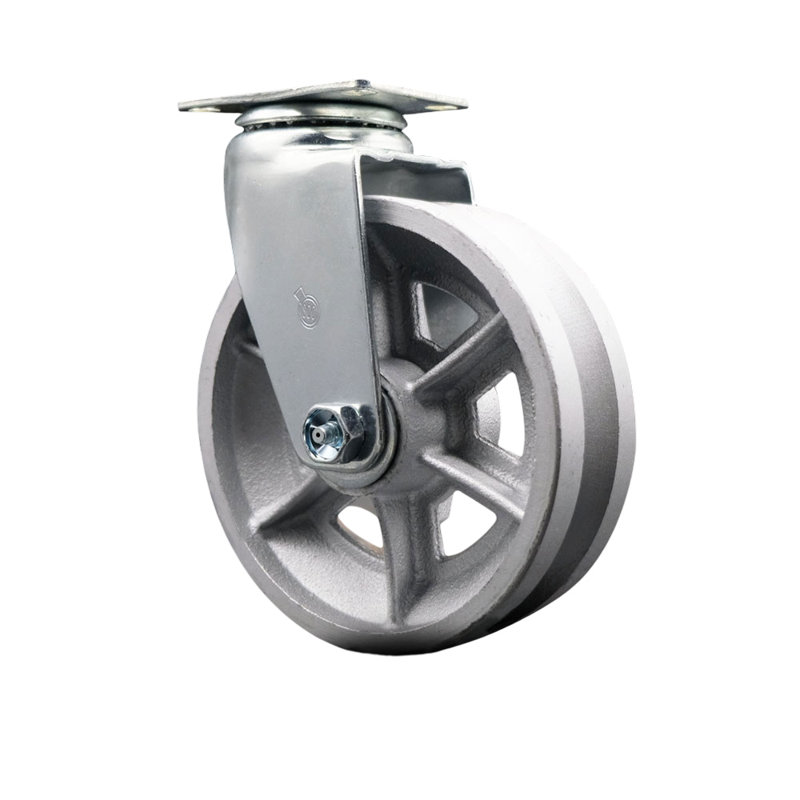 Roulettes pivotantes V-Groove