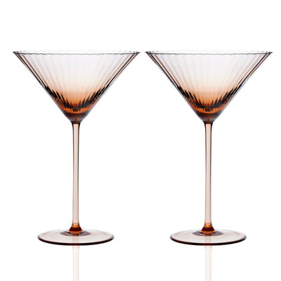 Quinn Handmade Crystal Martini Glass