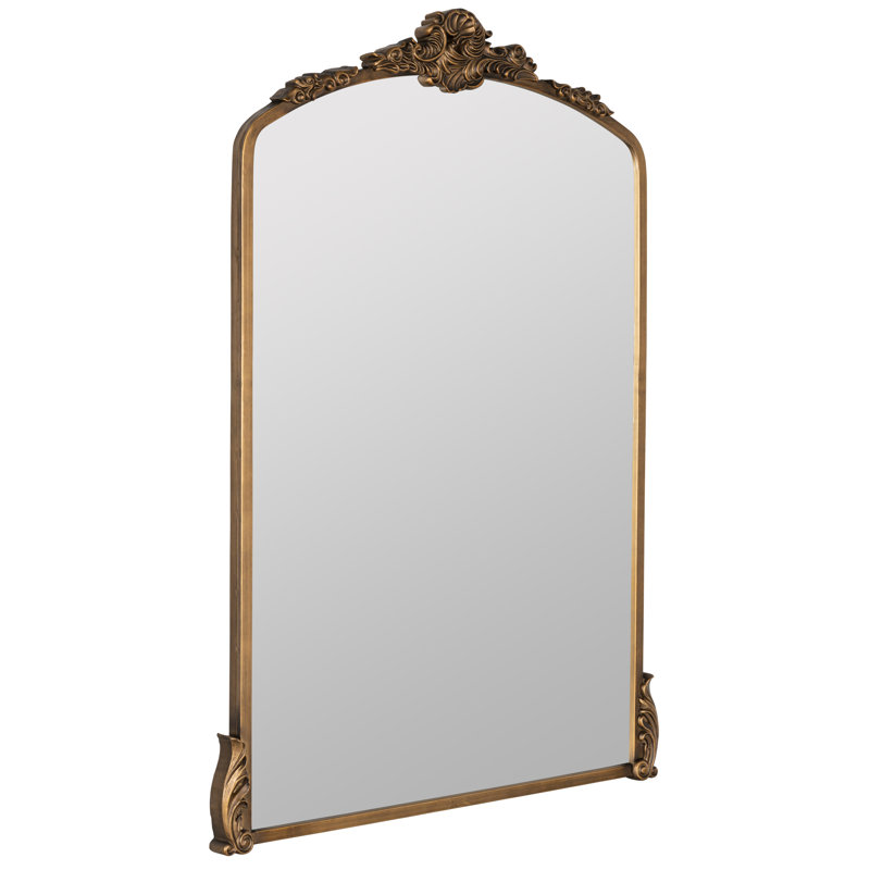 Adeline Arch Metal Mirror, 39" x 37.75", Antique Bronze