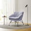 Fauteuil d'appoint rembourré Marco, bleu