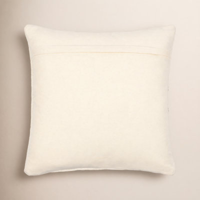 Alain Embroidered Cotton Pillow Cover