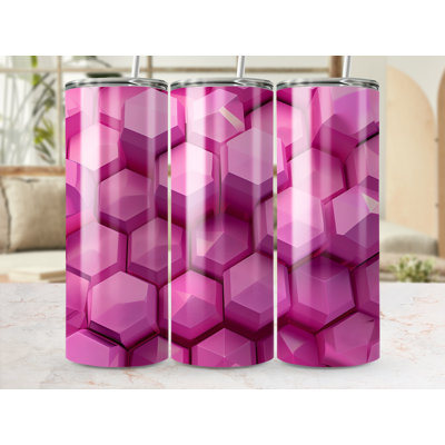 Choose Handmade Tumblers 591 mL Vacuum Insulated Stainless Steel (18/8) Travel Tumbler with Straw