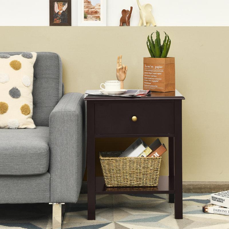 Ankeny Nightstand, Brown, 1