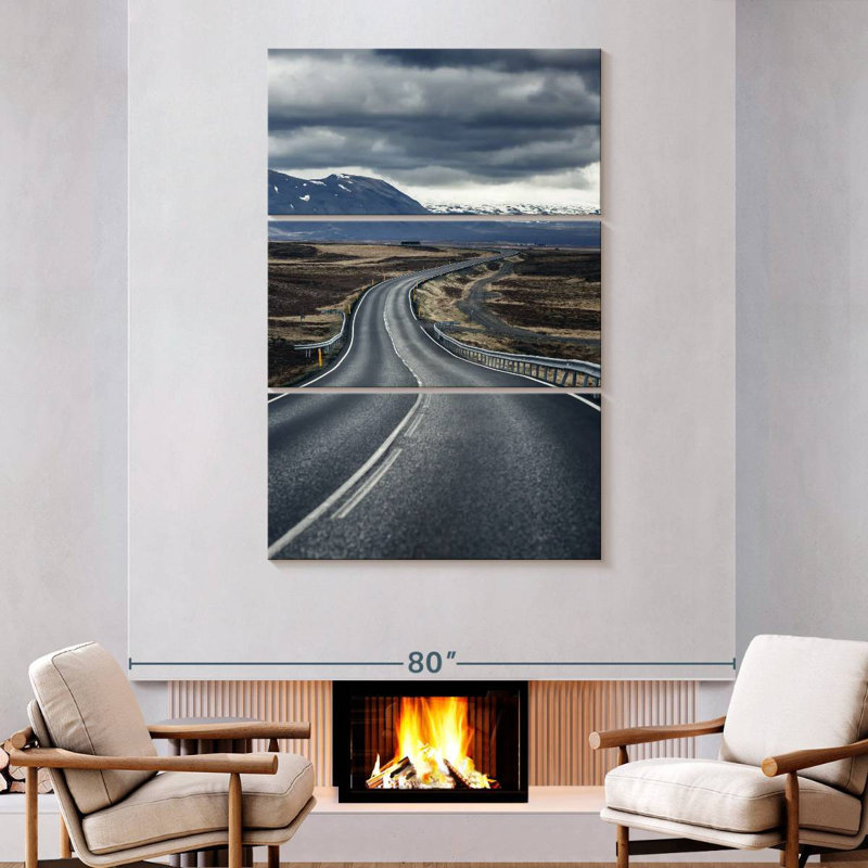 Mehar Smooth Icelandic Road, 74" H x 48" W