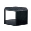 Table basse hexagonale en panneau de fibres à densité moyenne, autocollants à motifs caractéristiques, conception à plusieurs trous pour donner plus d'espace de rangement, conception simple et pratique qui la rend idéale pour toutes sortes de décor