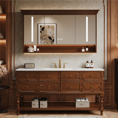 American-style floor-standing bathroom cabinet