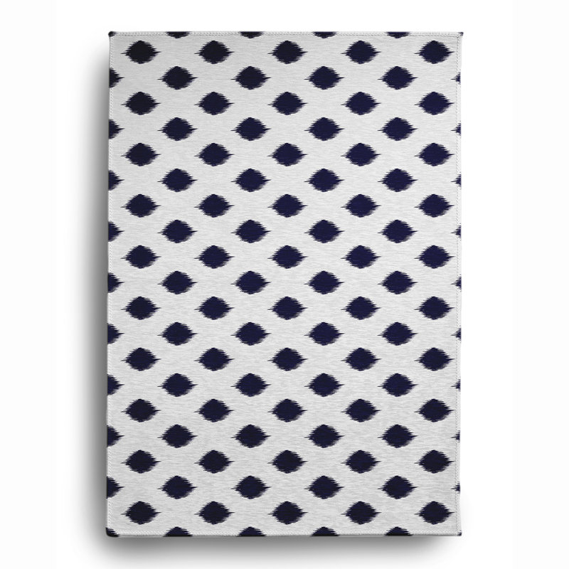 Lachine Chenille Polka Dots Indoor Rug, Rectangle 8' x 10'