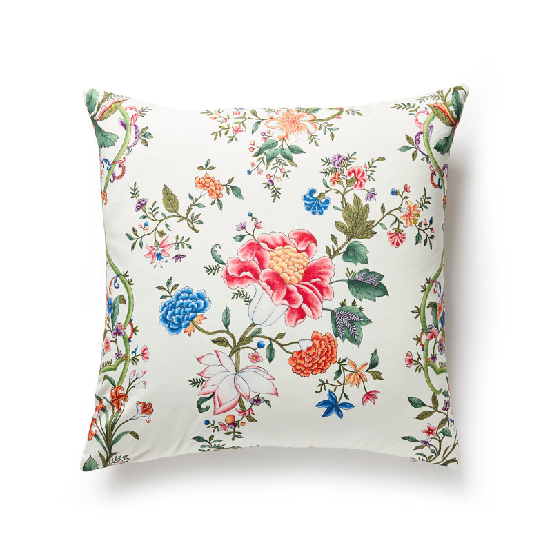 The MET x The House of Scalamandre Camellia Trellis Pillow
