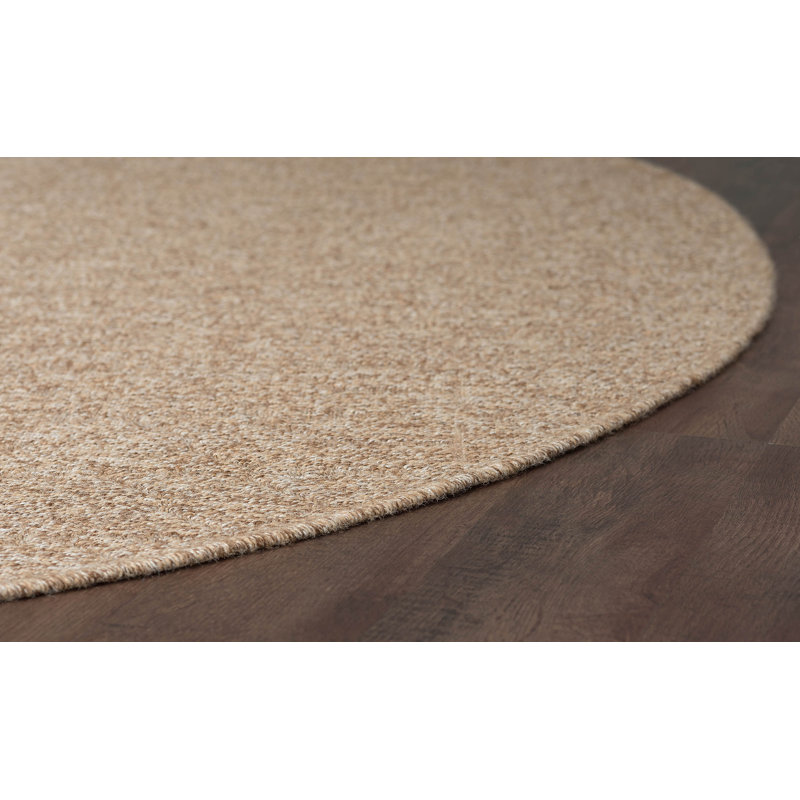Tapis beige Bourke, Rond 5 pi 1 po