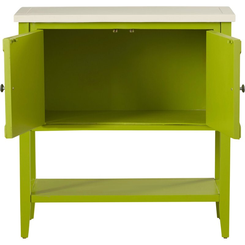 Jenny 30.1'' Solid Wood Sideboard, Lime Green