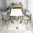 Kerwon 4 - Person Solid Wood Solid Wood Top Four Leg Dining Set