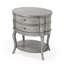 Jarvis Oval 2-Drawer Side Table-377329405