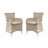 Saransh Teak Solid Wood and Concrete 6 - Person Patio Conversation Set with Cushions