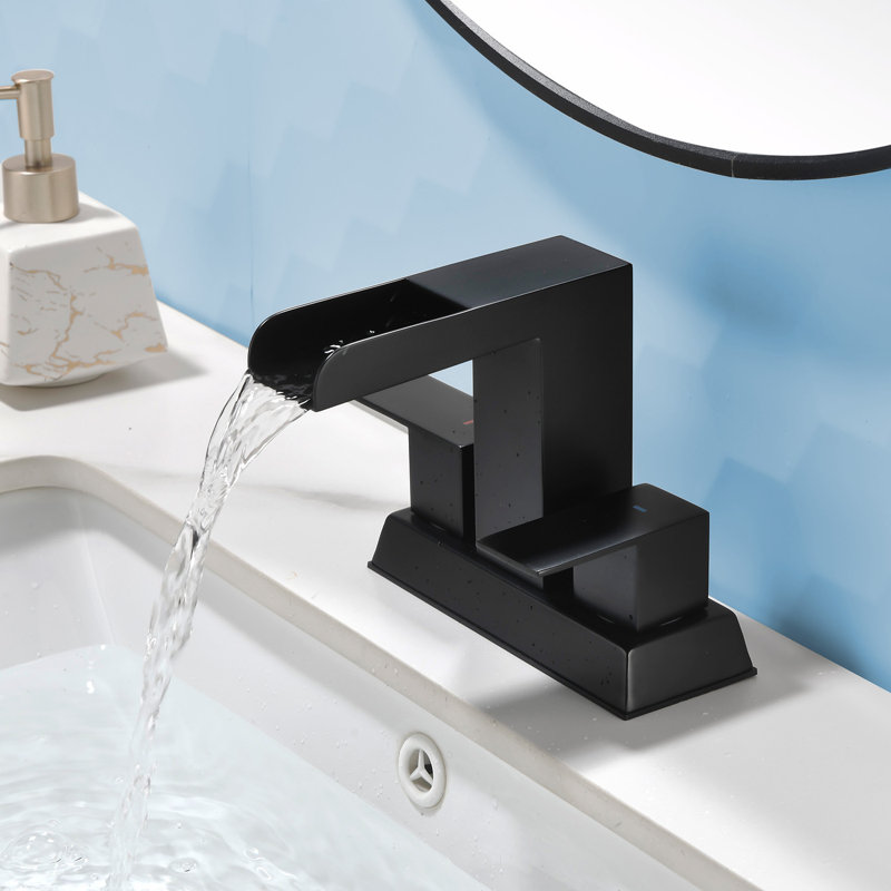 Bathroom Sink Faucet 4 Inch Bathroom Faucets For Sink 2-handle Faucet With Pop-up Drain Vanity Faucet Modern Bathroom Lavatory Faucet
