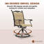 Fauteuil pivotant de patio