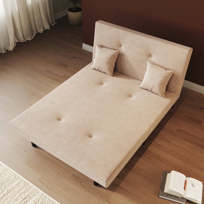 2 Seater Sofa Bed, Khaki