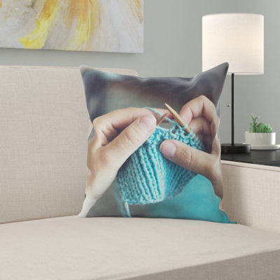 Coussin en tricot
