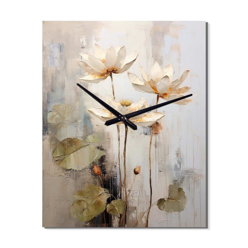 Cham - Horloge murale Lotus, Moyen