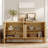 63" Modern TV Stand With Adjustable Shelves, Entertainment Center With Storage,Wooden TV Console With 4 Doors For Living Room-1357593981