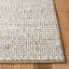 Tapis beige / bleu en laine tissé à la main Ardon-945478289