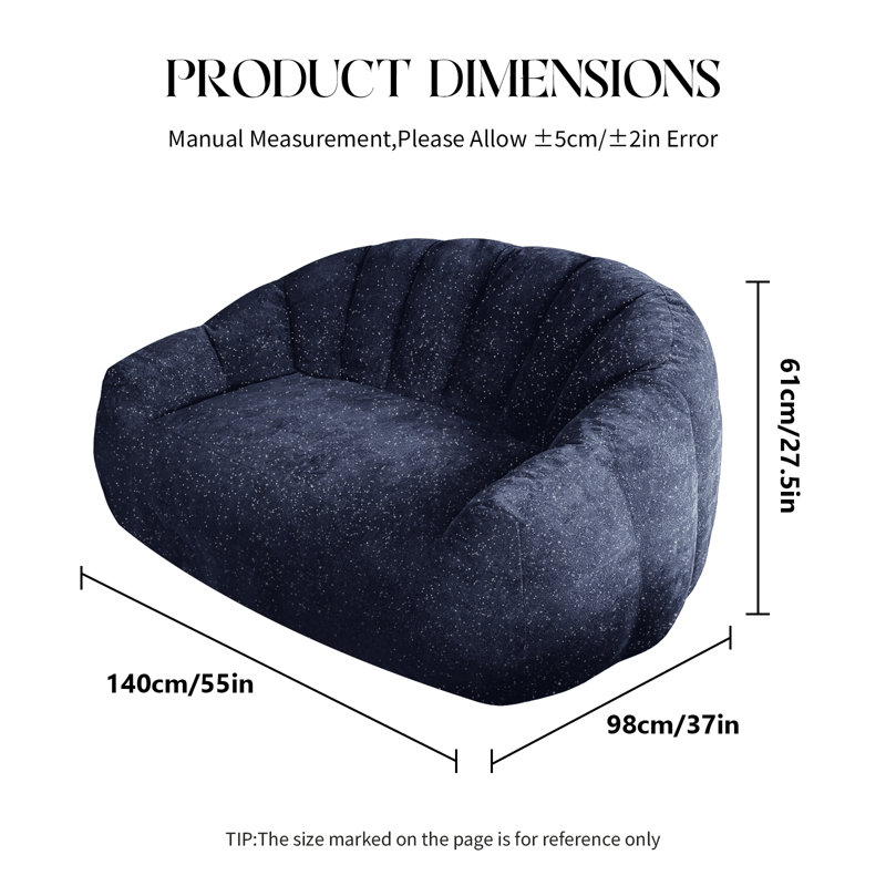 Bean Bag Chair, Blue