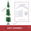 Arbre de Noël mince avec 390 extrémités de branches réalistes et support en plastique-265633887