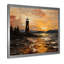 Phare au coucher du soleil, balise II - art mural Coastal Sunset-250964471-250964470