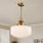 1 - Light Dimmable Glass Pendant Light