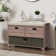 Tionna 43.5" Shoe Storage Bench with Cushion, Entryway Storage with Hidden Storage