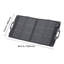 Panneau solaire 100W bifacial, chargeur de panneau solaire monocristallin pliable de type N 16BB, efficacité de 24%, portatif avec sortie MC4, ports USB-A (CQ3.0), type C et DC pour les stations de camping