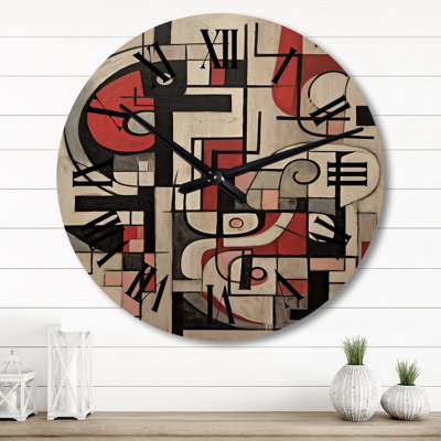 Andrene Solid Wood Wall Clock