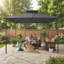 Outsunny 3 x 3 m Gazebo Garden Gazebo w/ 2-Tier Roof, Metal Frame-125043953