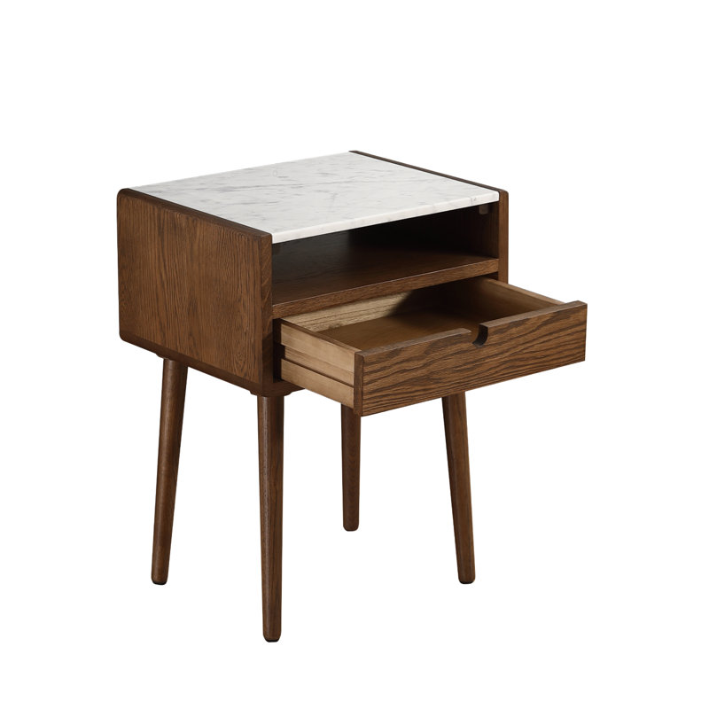 Nomi Bedside Table, Walnut