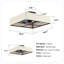 Ventilateur de plafond encastré en tissu 16,6 po Farmhouse