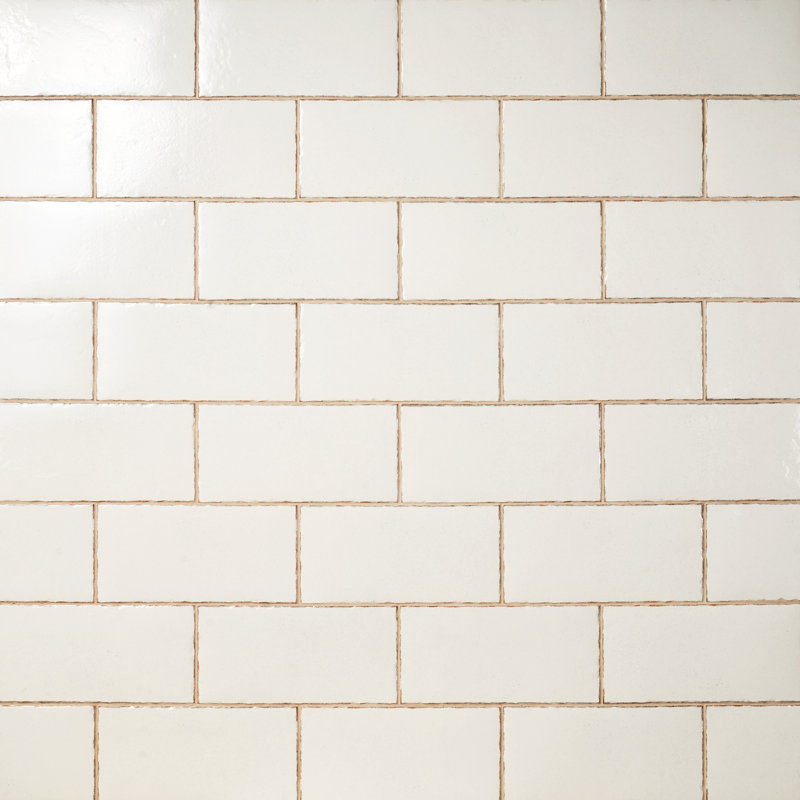 Winston 6" x 12" Porcelain Subway Wall & Floor Tile, White