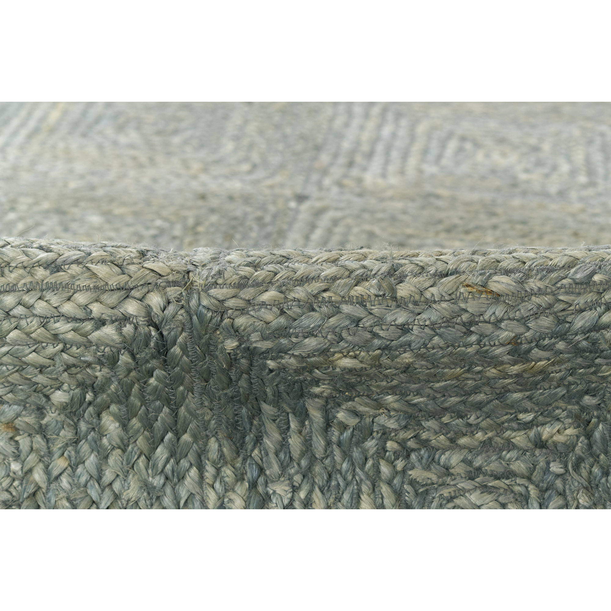 Momeni Maritime Hand Woven Jute Geometric Blue Area Rug 2' X 3', Rectangle 7'10" x 9'10"