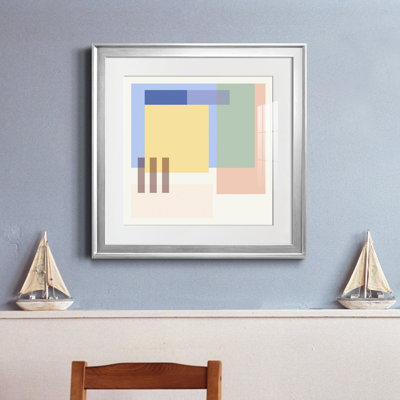 «Hazy Days III», reproduction encadrée de qualité supérieure - prête à être accrochée