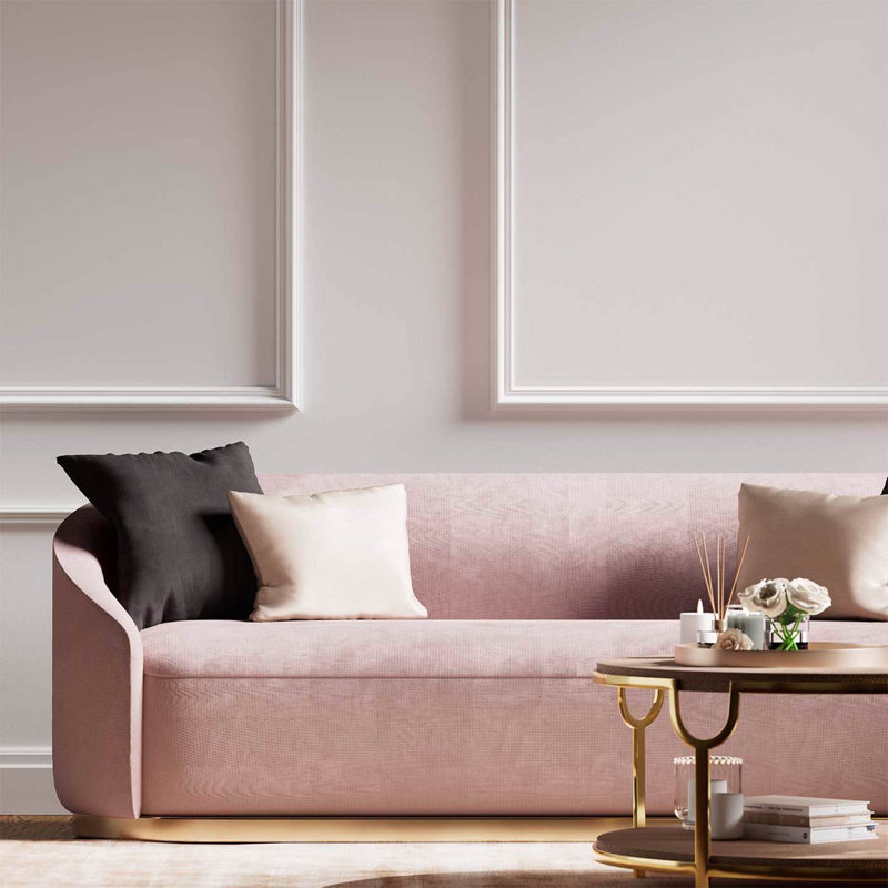 Tresillo Velvets Fabric, Rose Water